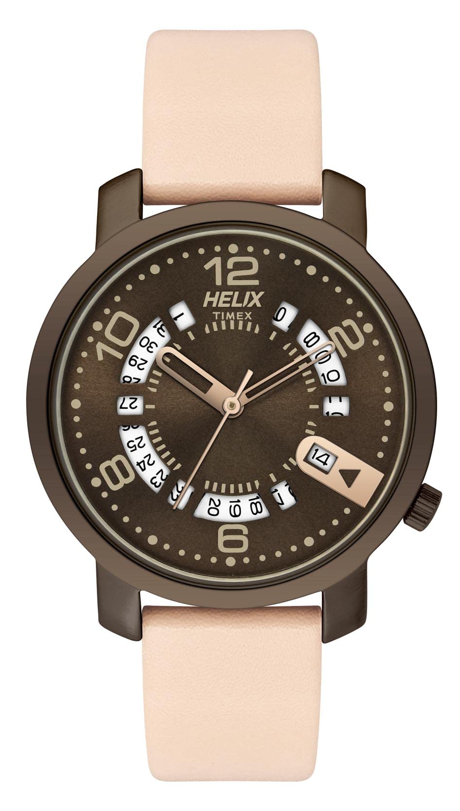 Helix Analog Brown Dial Womens Watch-TW032HL28 (B087DJHPBY) Amazon Price History, Amazon Price Tracker