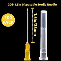 Vista 2 de 20Ga 1 1/2 pulgadas/38mm Suministros de laboratorio estériles, paquete de 100