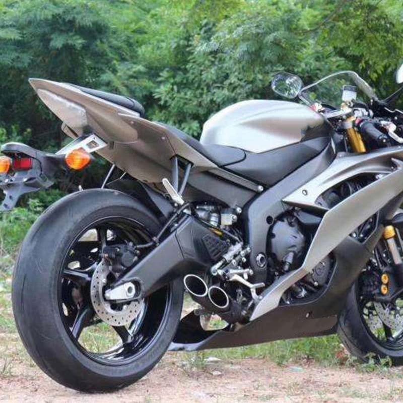 Escape Moto Tubo Para SUZUKI para GSXR, silenciador escape Universal, tubo escape motocicleta acero inoxidable Moto Tubo Escape Silenciador