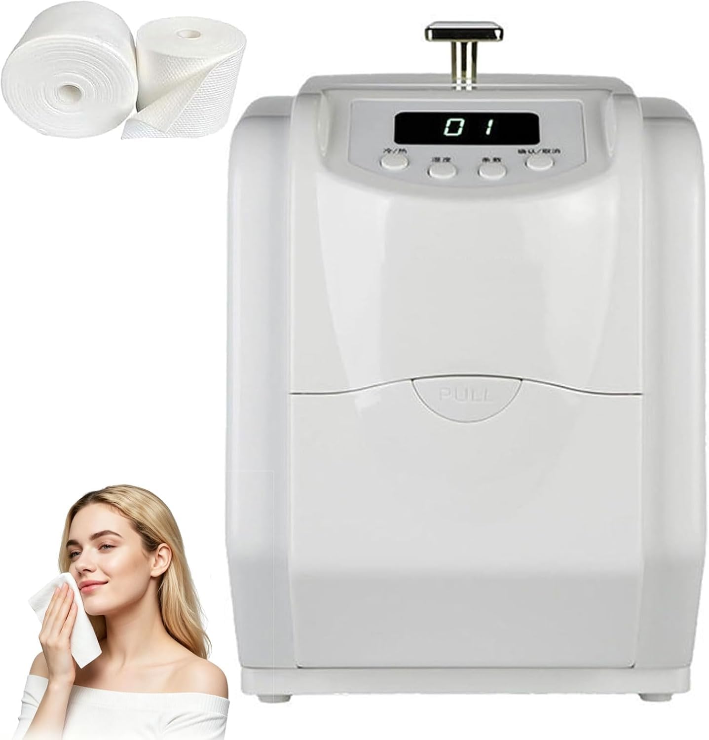 Machine à serviette chaude numérique, chauffe-serviettes automatique pour salon de spa et utilisation de beauté