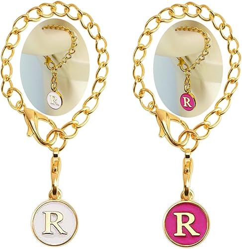 YEINLAN 2 piezas de dijes de letras iniciales de la A a la Z, accesorios para taza Stanley, con nombre de identificación para vaso Stanley de 30 y disponible en Yaxa Peru