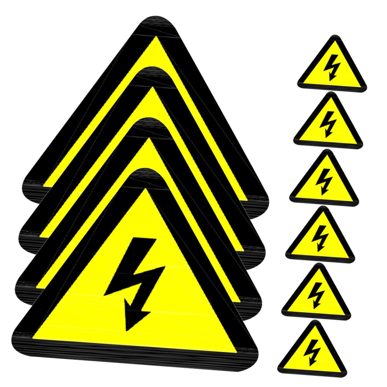 IMIKEYA 15 pièces Autocollants Avertissement Électrique Lot de Étiquettes Adhésives de Sécurité pour Équipements Signalétique Danger Électricité