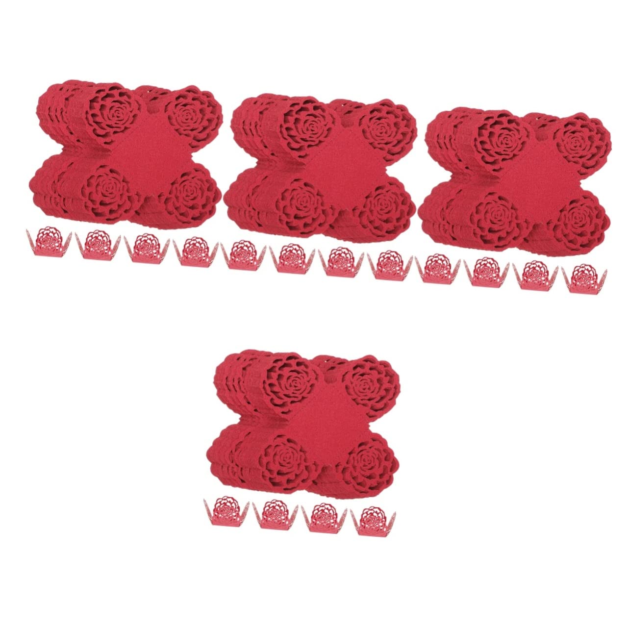Kisangel 200pièces Caissettes à Chocolat Papier avec Motif Fleur Décoratif pour Mariage Et Fête De Chocolat Et Élégantes