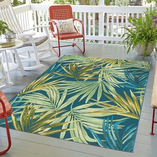Eden Quick Dry Outdoor Rug for Patio, Backyard, RV, Swimming Pool, 8 ft