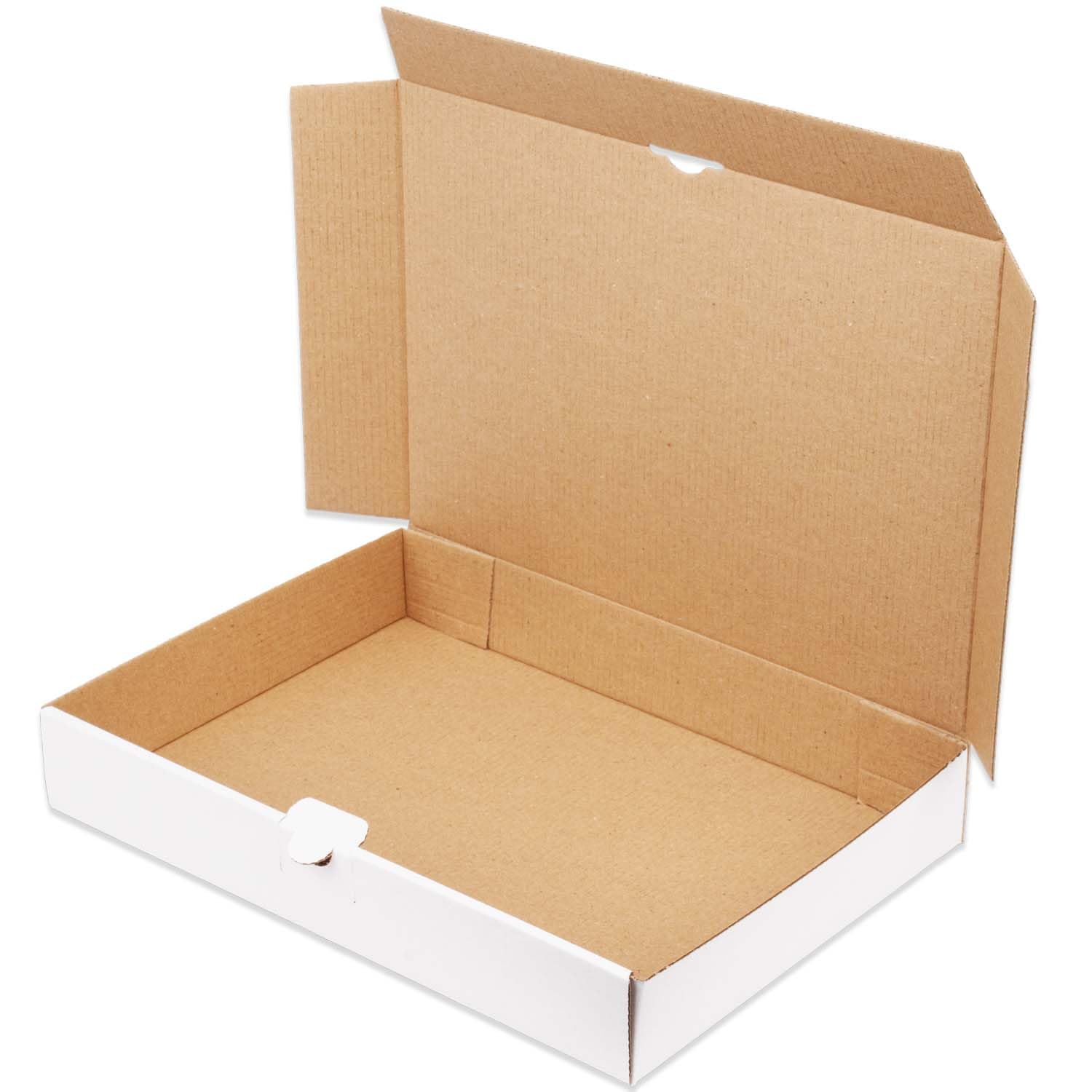 Maxibriefkartons 320 x 225 x 50 mm MB-4 weiß Maxibrief Karton Faltschachtel stabil Versandkarton für Post DHL Versand DIN A4 Warensendung Büchersendung Versandschachtel (200 Stück)