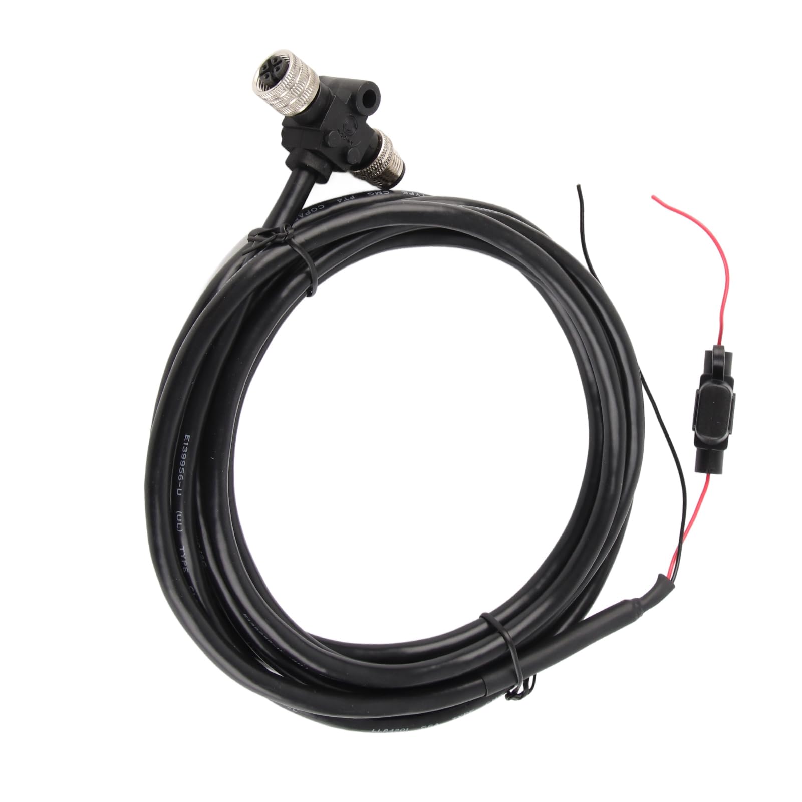 Para cable de arranque NMEA2000 con conector T Fusible 3 metros 5 pines M12 Rosca IP67 para redes Simrad