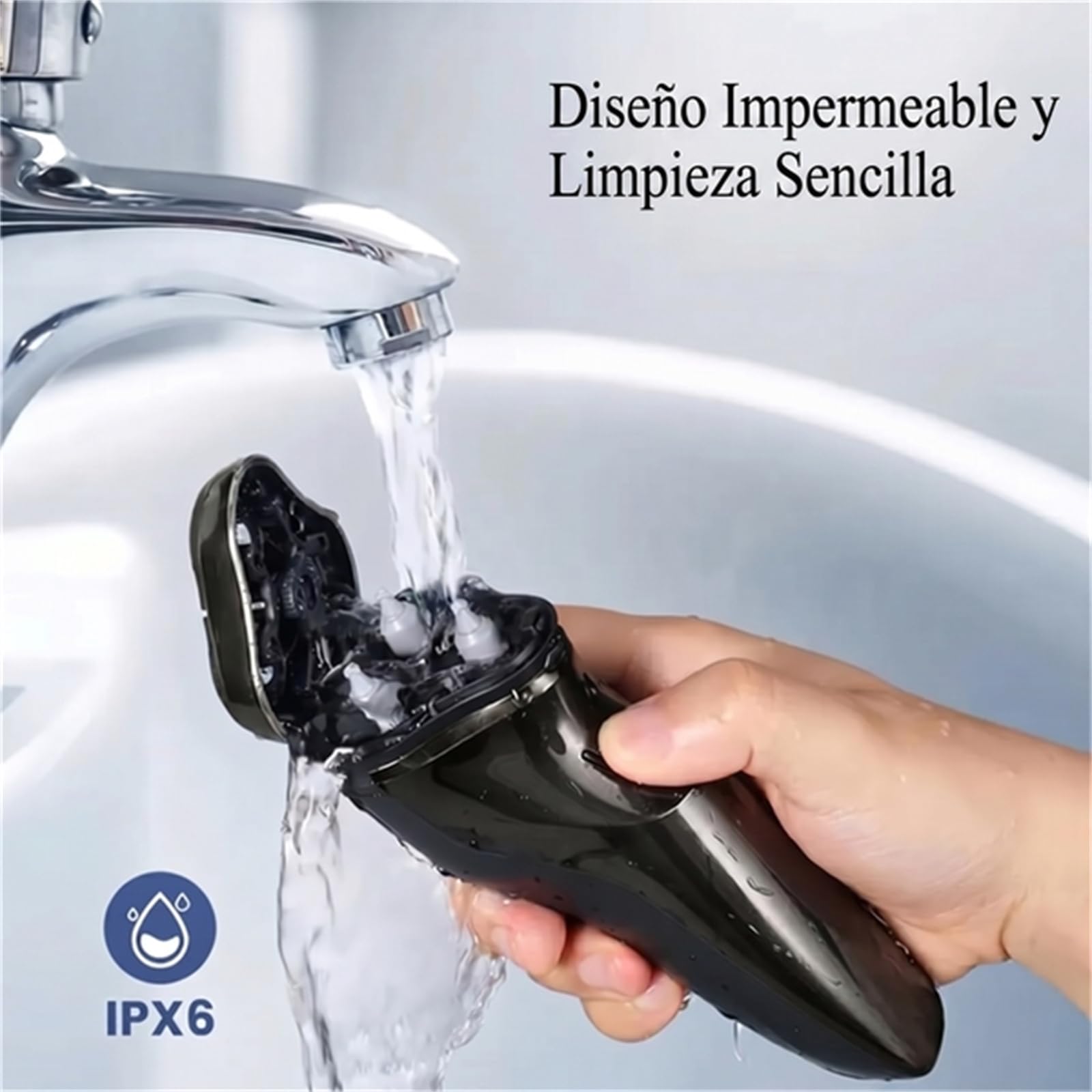 Kerasens Afeitadora Eléctrica, Afeitadora Portátil e Inalámbrica para Hombres, Diseño Impermeable Recargable para Viajes