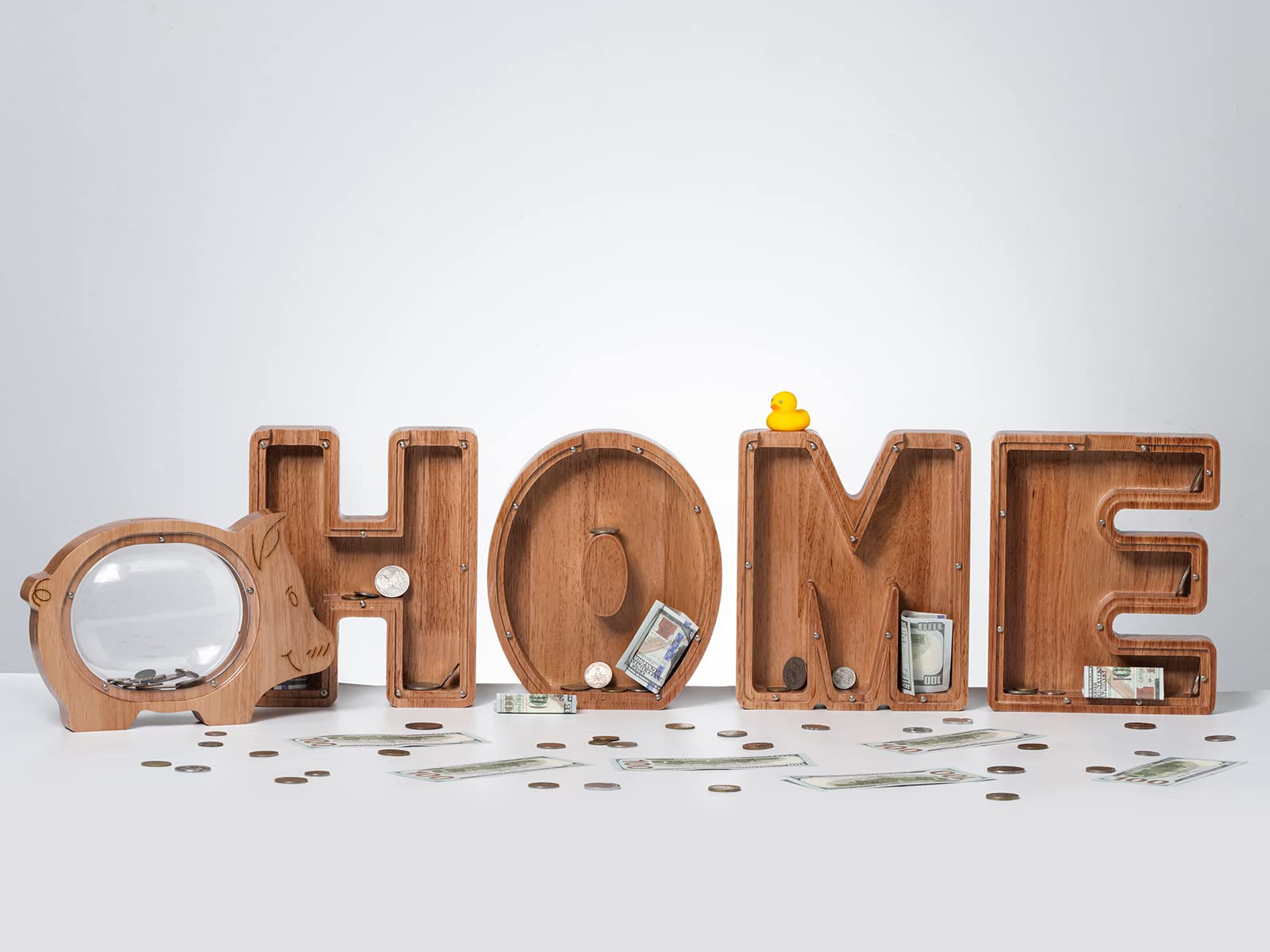 Amazon.co.jp: ladenk 大型木製子供用レター貯金箱 - 男の子と女の子のための貯金箱 - イニシャルT付きアルファベット貯金箱 -  コインバンク 楽しいギフト 誕生日 クリスマス フェスティバル ベビーシャワー : おもちゃ