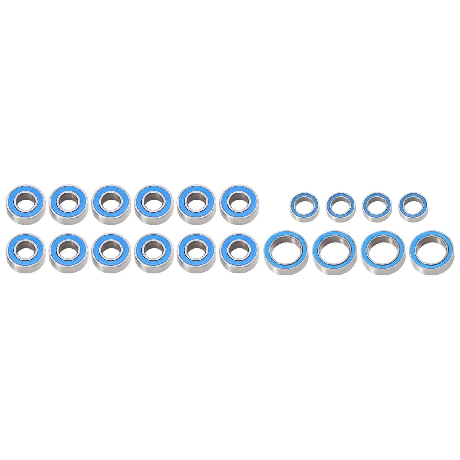 RC Lagerteile Für Tamiya Für TT01 Für TT-01 TT01E TT01D Für TT02B 1/10 20PCS Gummi Versiegelt Kugellager Kit RC Auto Upgrades Teile Zubehör