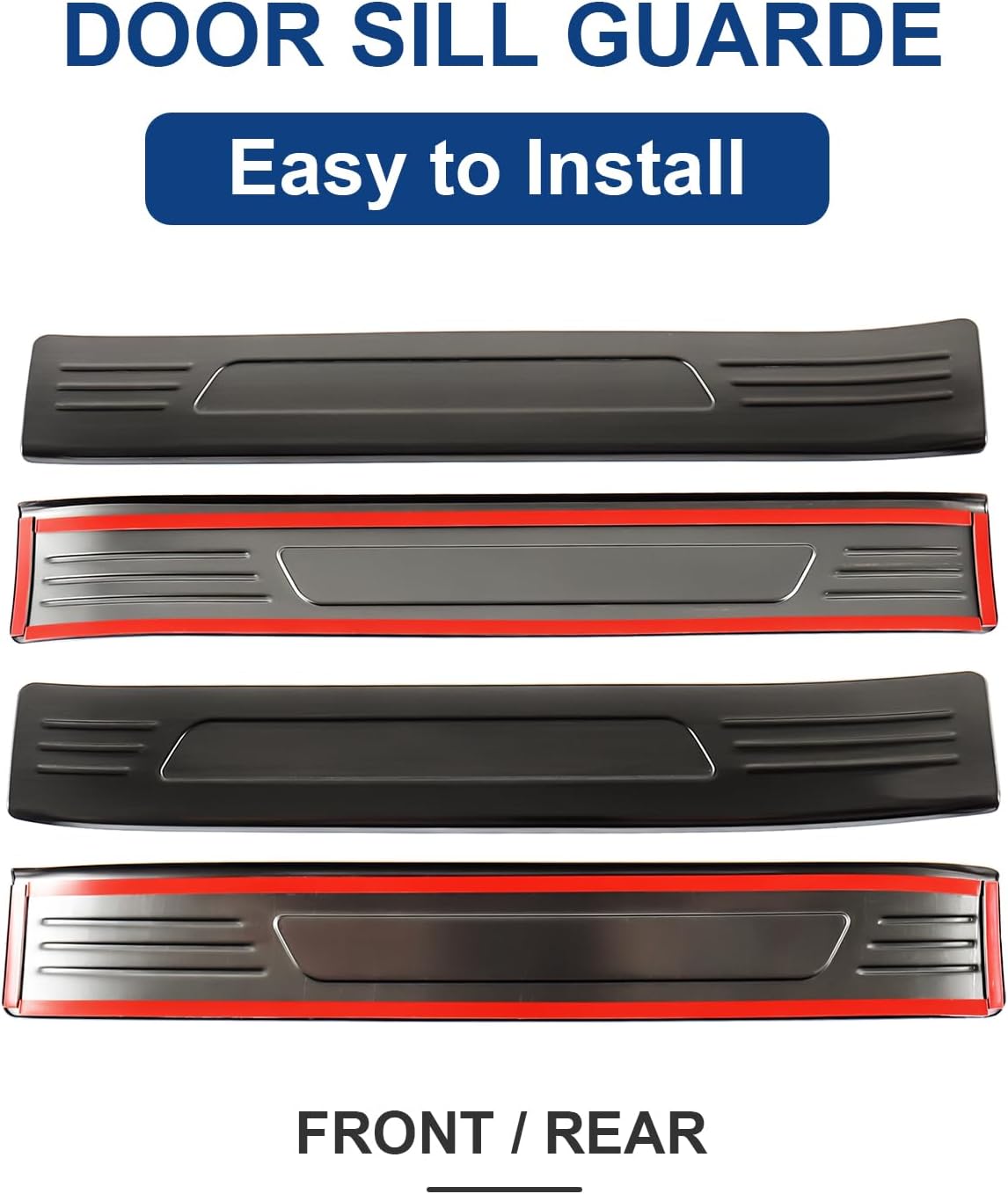 Door Sill Protector Compatible with Toyota Grand Highlander 2024 2025 (Including Hybrid) LE XLE Limited and Platinum, Door Entry Guard Protector
