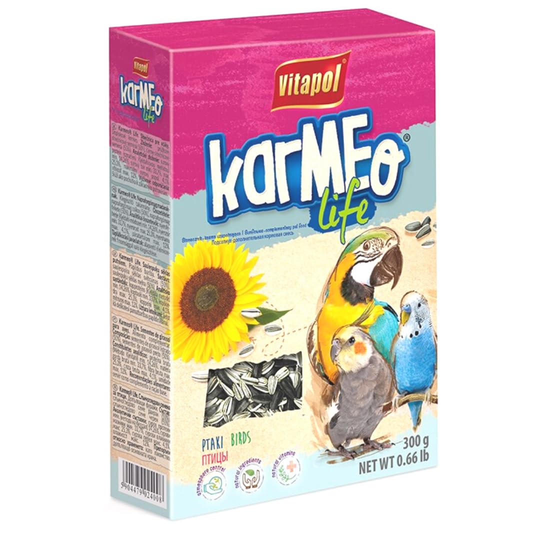 Vitapol Karmeo Life Sunflower Supplementary Seeds for Birds 300 gm