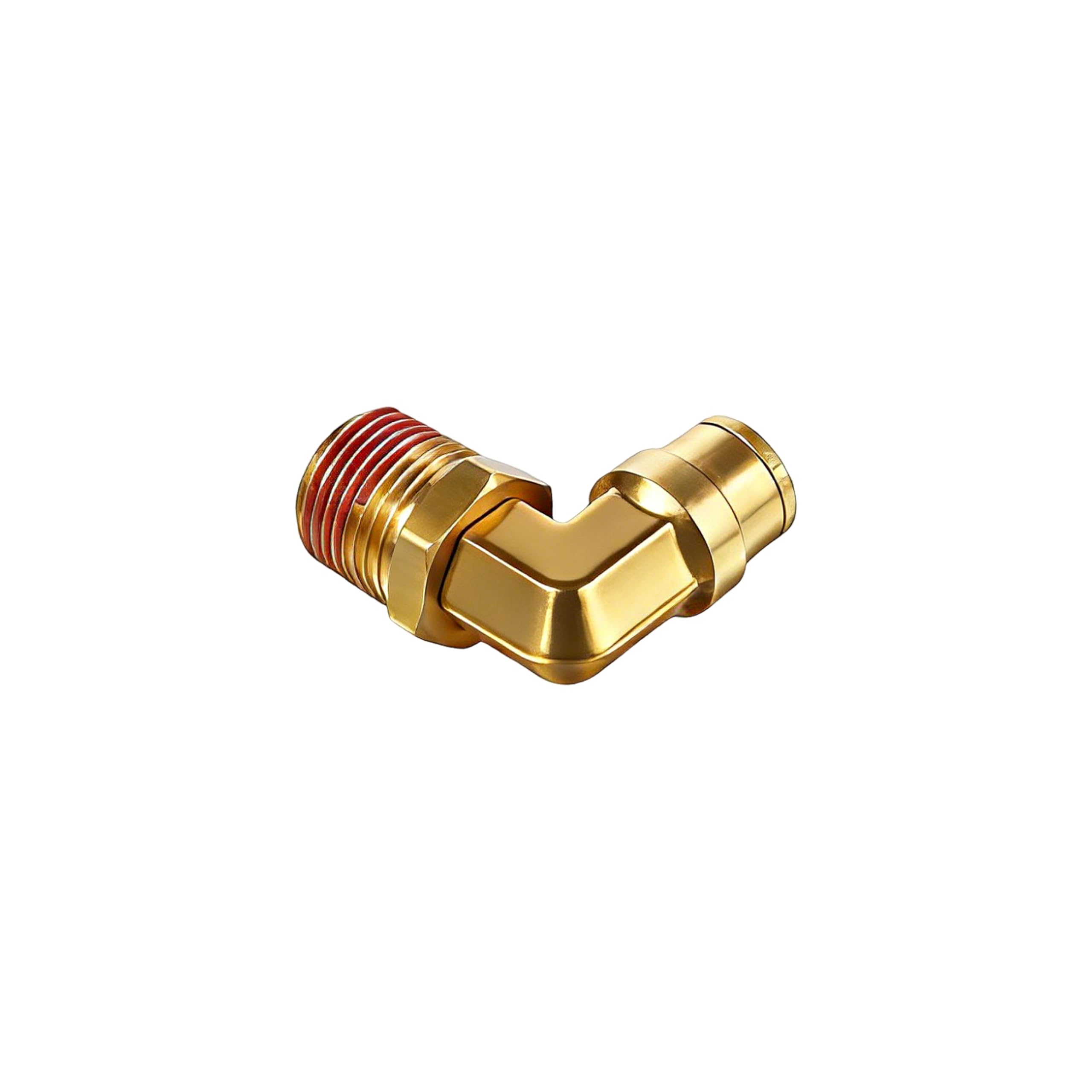 ANGRICHT 90 Degree Swivel Elbow Push to Connect Fittings,Brass Air Line Connector (Pack of 5) – DOT Air Brake Line Quick Fittings for Truck and