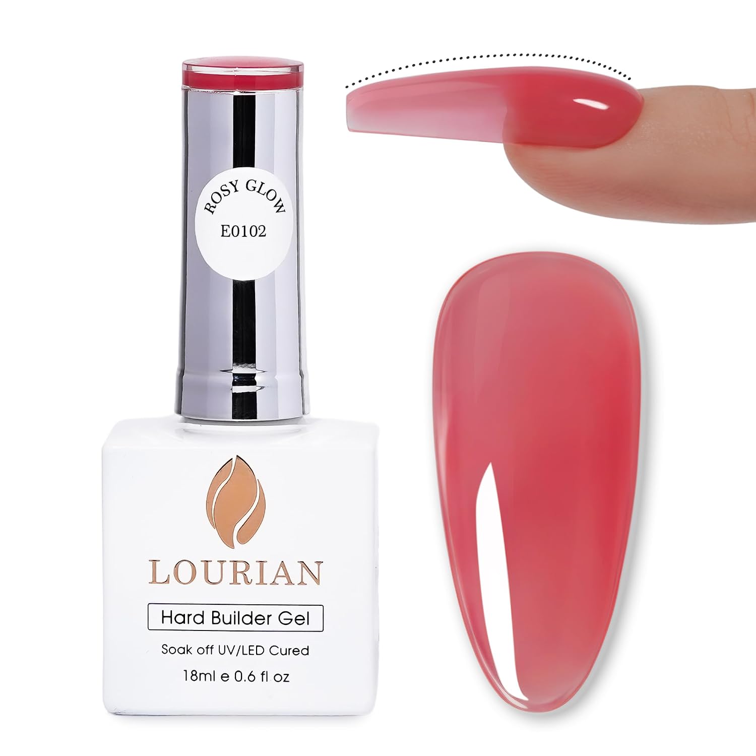 Crystal Clear Hard Builder Gel in Bottle 18ml For Nail Extensions