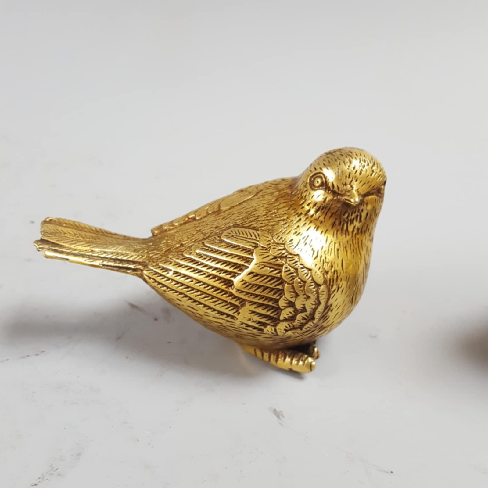 YUZDNM Brass Lovely Bird Figurines,Copper Animals Sparrow Statue Sculpture Crafts Collection Desktop Ornament Home Sand Table Decor Accessories(#b)