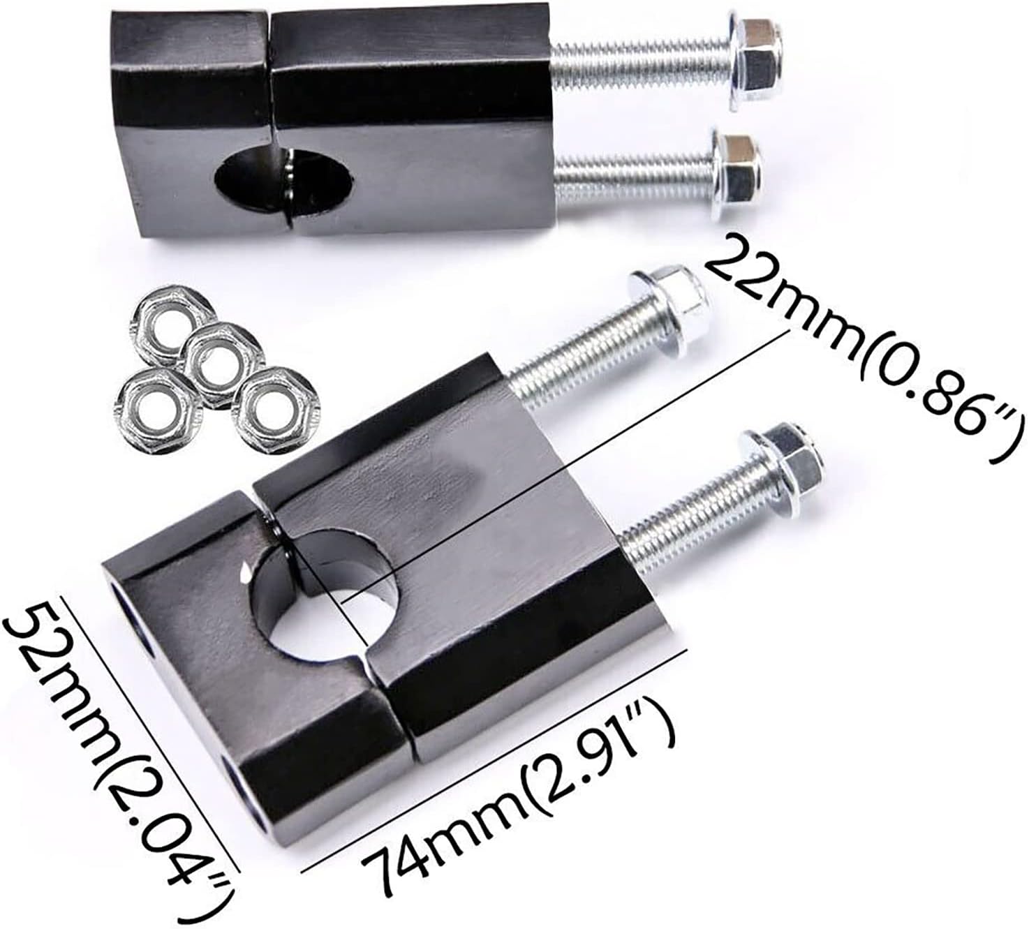 45/48mm 31" Front Forks Suspension + Triple Tree Clamp Dirt PitBike Atomik