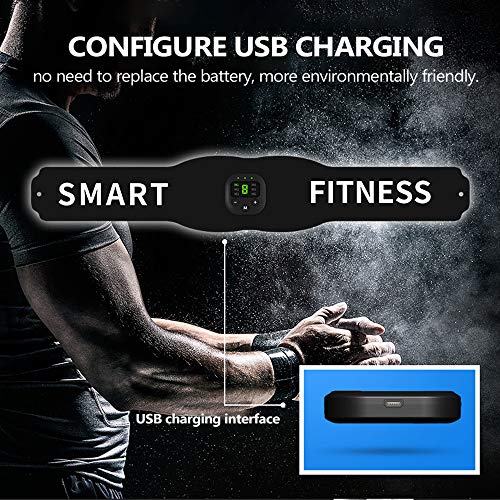 Estimulador muscular, Andoer Visor digital inteligente EMS Micro atual adesivo para músculos abdomin