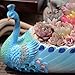 Worila Peacock Succulent Pot Vintage Peacock Planter Flower Pot Unique Cactus Container Home and Garden Decorative Planter NO Plants (Blue)