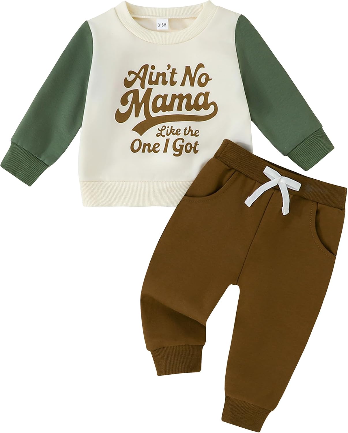Toddler Baby Boy Clothes Funny Words Long Sleeve Pullover Sweatshirt Joggers Pants Set 2Pcs Fall Winter Outfits
