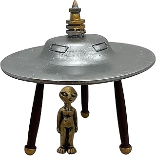 2 Pcs Creative Alien Sculpture - Creative Resin Garden Sculptures and Statues - Realistic Garden Statues, Creative Figurines Sculpture, Weatherproof Outdoor Lawn Ornament