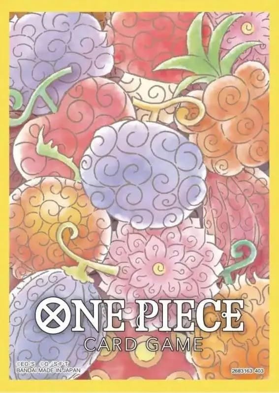 BANDAI NAMCO Entertainment One Piece Trading Card Game Assortment 4 Devil Fruits Card Sleeves [70 Count]