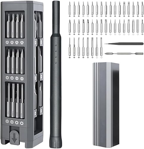 Juego de mini destornilladores, juego de destornilladores de precisión, almacenamiento magnético, kit de herramientas de reparación profesional para