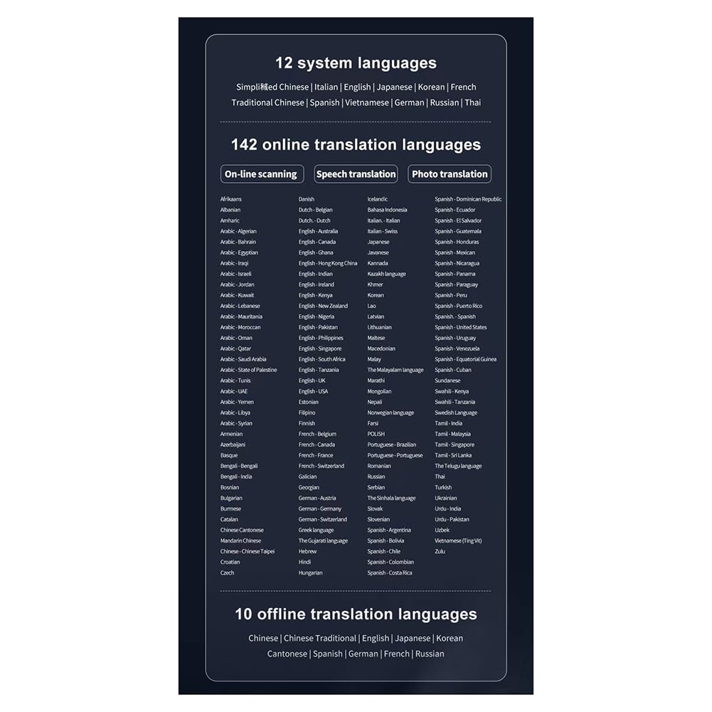 Traducteur Vocal Intelligent Stylo de Traduction WIFI pour Voyage