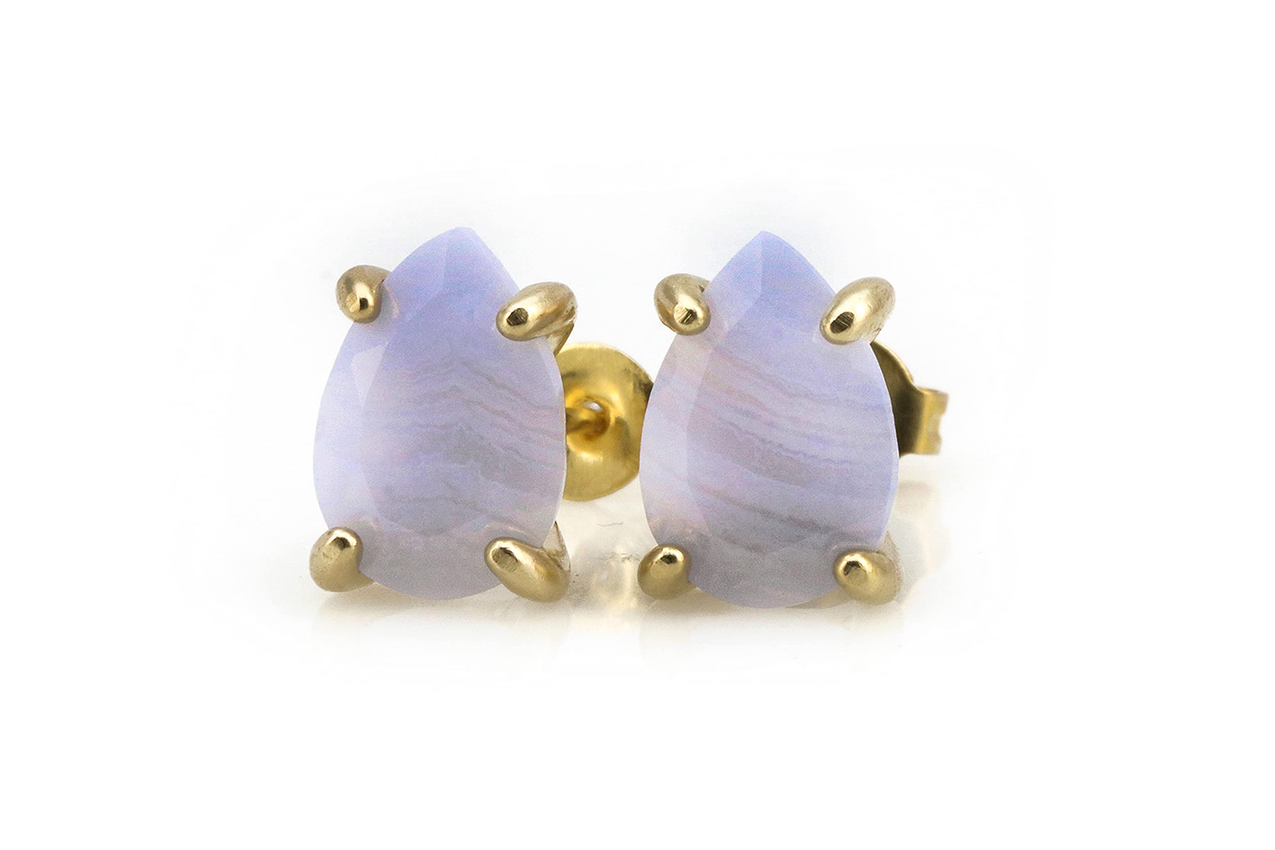 Unici Orecchini di Agata - Orecchini Chic di Gemme - Orecchini Artigianali per Donne - Orecchini da Sposa, Orecchini per Tutti i Giorni, Orecchini Gemme di Pera, Orecchini Regalo - con Scatola Regalo