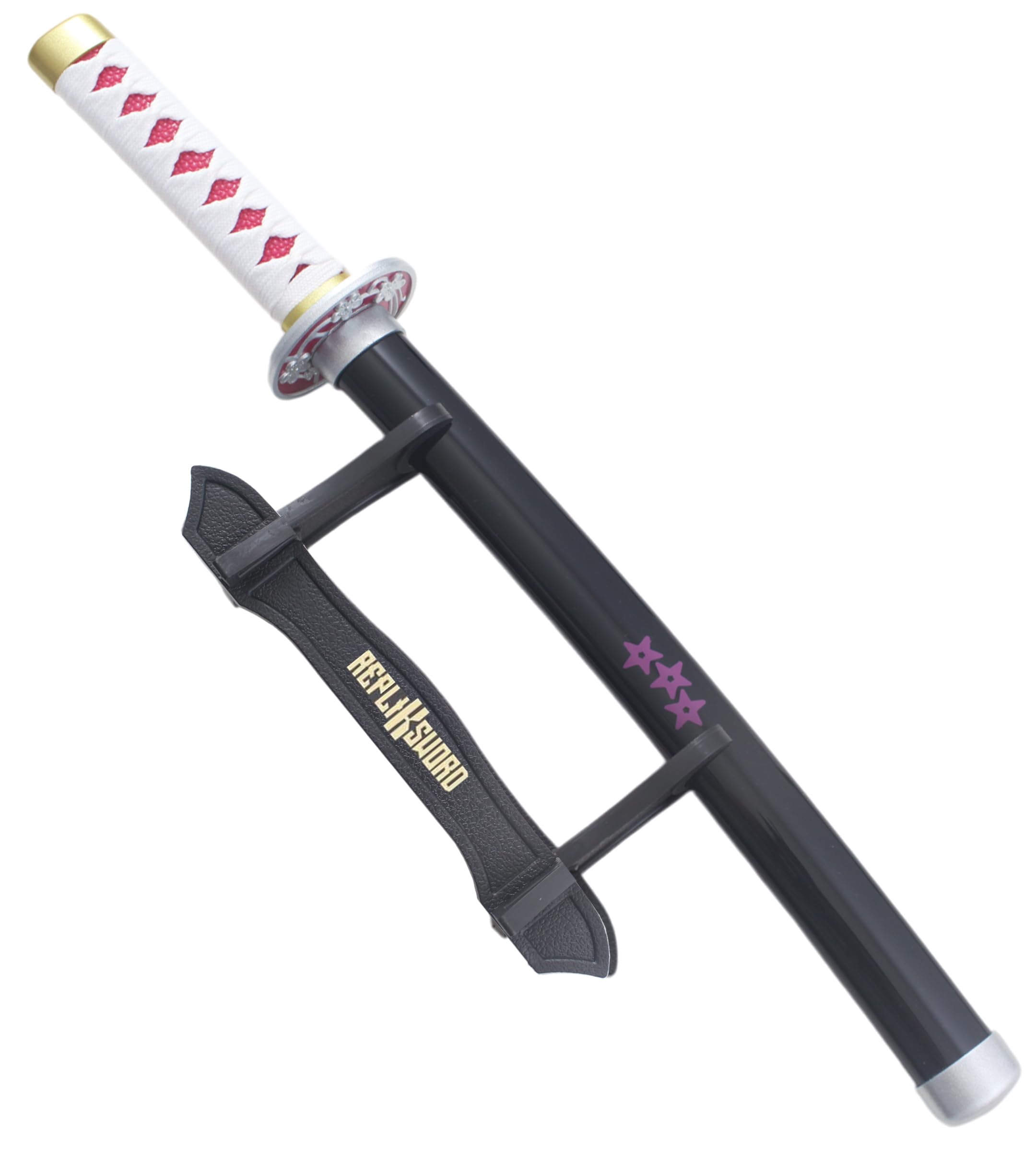 REPLIKSWORD Mini Katana Bois Lame Kanao Tsuyuri Épée Sabre - 45cm + Presentoir