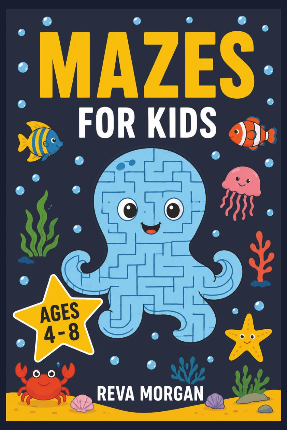 Mazes for Kids: Ages 4 - 8 | Fun Puzzle Activity Book for Young Learners | Brain Games