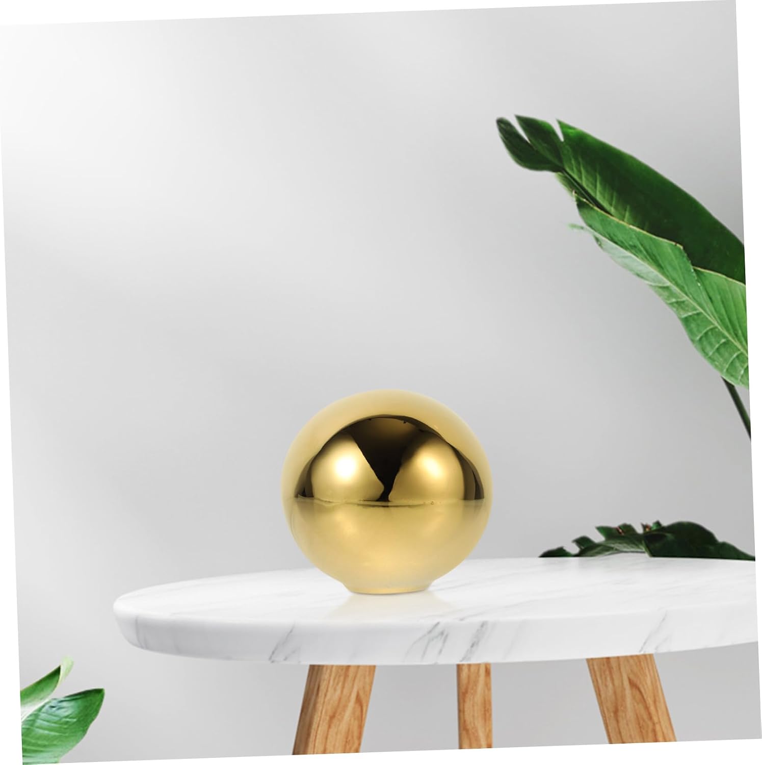 Elegant Sphere Decor Modern Decorative Objects Ceramic Ball Statue for Living