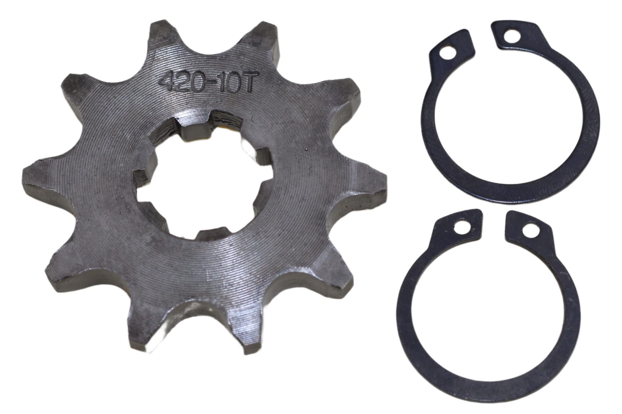 Amazon.com: Trkimal Motorcycle 420-10T Front Sprocket 17mm