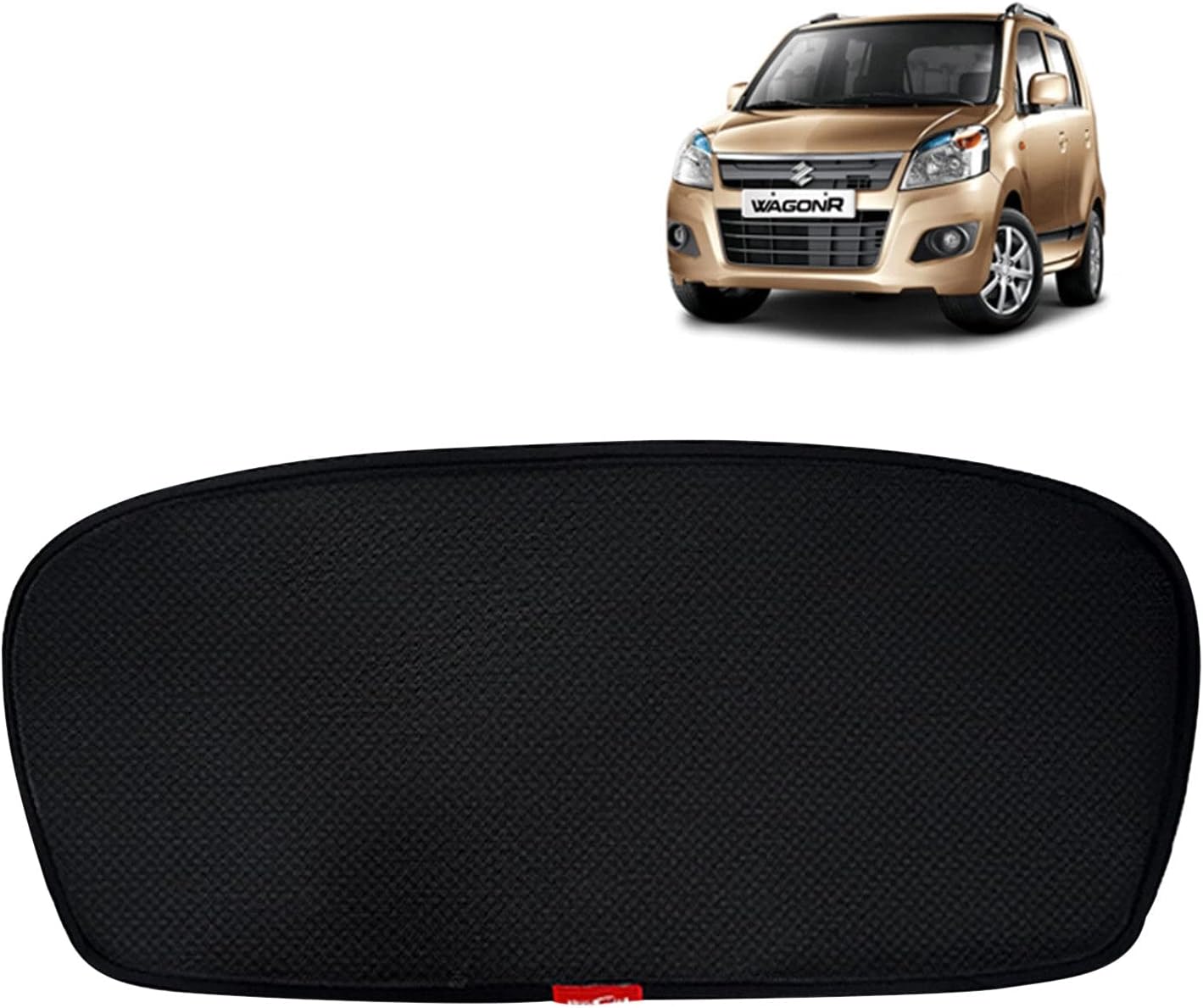 KINGSWAY Accessories Car Sun Shade Rear Windshield Non Magnetic Fix Type Curtain Only Compatible with Maruti Suzuki Wagon R Year 2010 to 2018 All Model, Premium Car Dicky Sunshade, Pack of 1 Pcs