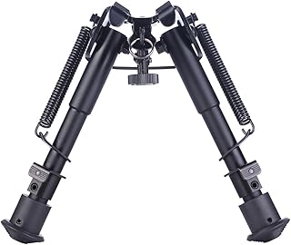 Hunting Tactical Rifle Bipod Foldable and Adjustable Height Sling Swivel Stud Mount Supporting Your Gun When Shooting - ApexHorizon