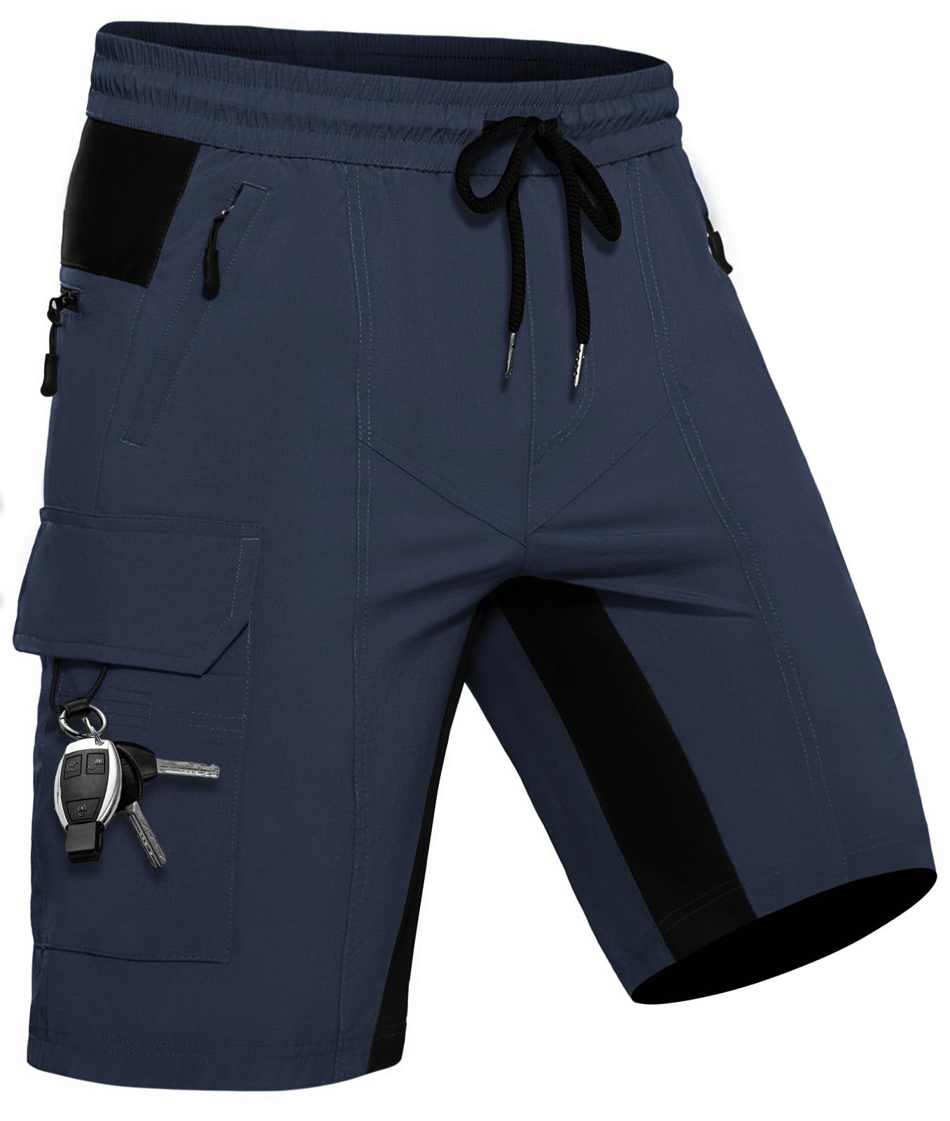 Wespornow Trekkinghose Herren Kurz Atmungsaktiv: Leicht Schnelltrocknend Robuste 5 RV-Taschen Elastischer Bund Sommer