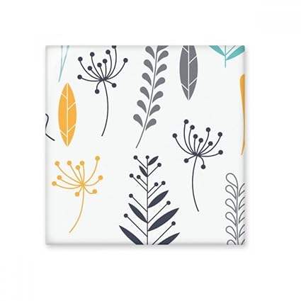 DIYthinker Leaf Specimen Flower Plant Paint Glossy Ceramic Tile Bathroom Kitchen Wall Stone Decoration Craft Gift