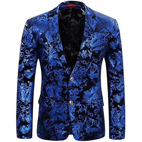 Allthemen Paisley Jacquard Slim Fit Blazer Cover