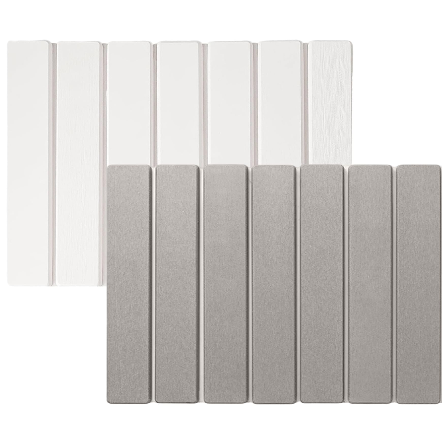 Alfombra de baño de Piedra de diatomita, Alfombra Piedra Diatomita de Secado rápido de 16x12 Pulgadas, de baño no Deslizante Plegable para la Ducha de Cocina, Blanco #