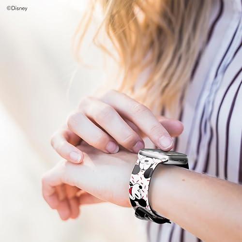 Miniatura 5 de iJoy Correa de pulsera de Disney para Apple Watch, ajuste universal y ajustable, suave y duradera, de silicona, 1.4961.575 pulgadas, 1.6541.732