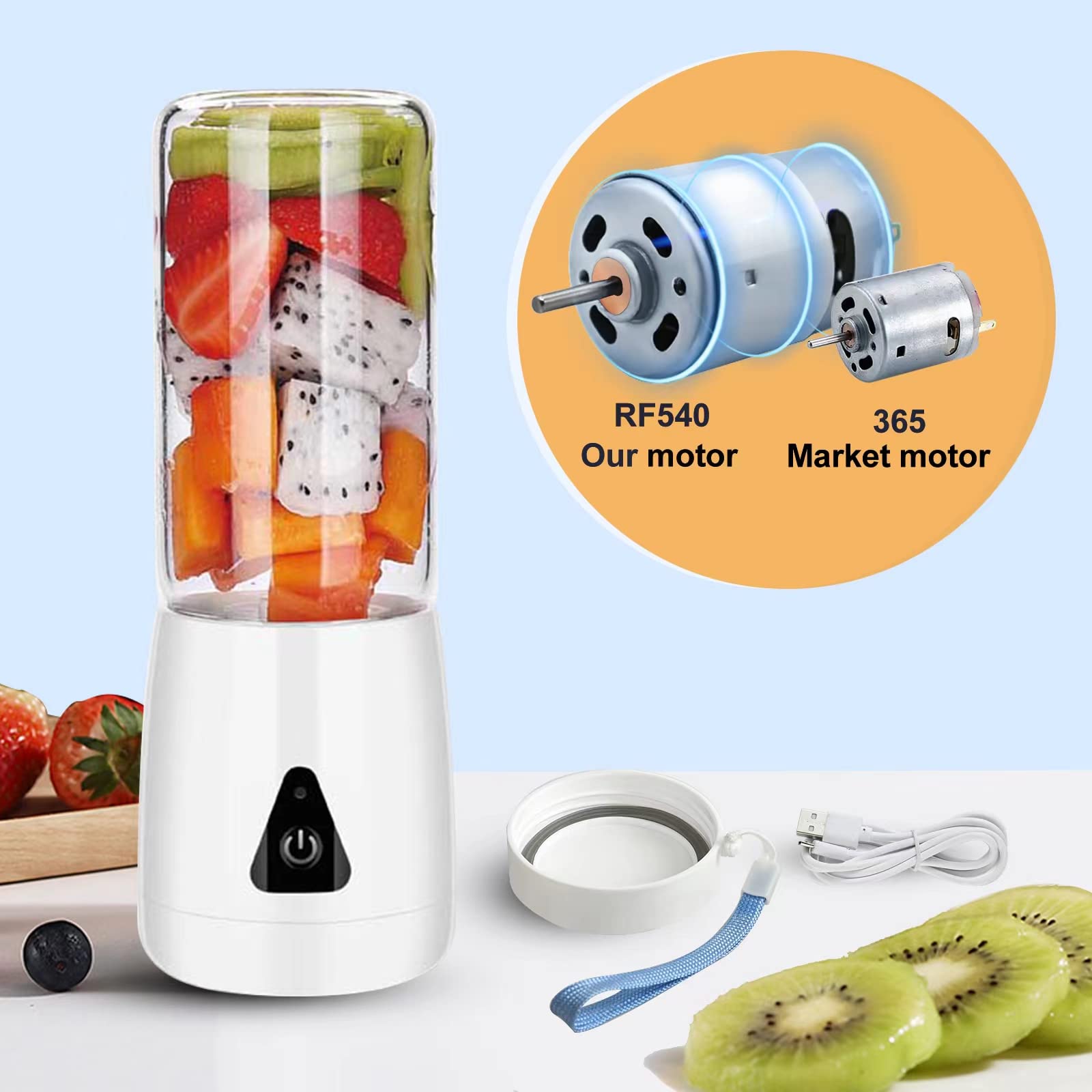 Personal Protable Blender, Blender For Shakes and Smoothies,BPA Free Professional Blender Cups,Bullet Glass Blender Bottl...