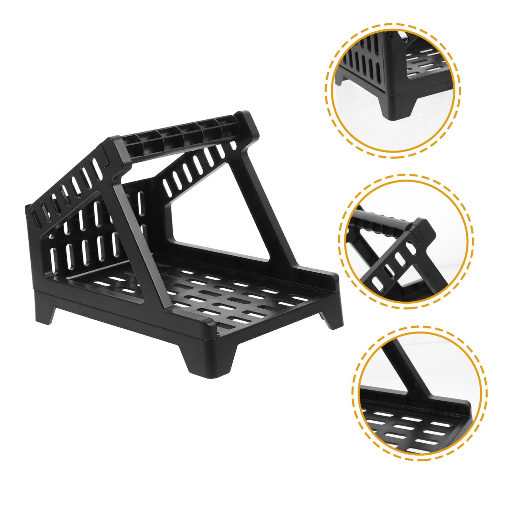 Operitacx 5pezzi Portarotolo Etichette Professionale Plastica Supporto Per Etichette Termiche Da Scrivania Design Pratico Per Ufficio e Negozio Facile Installazione e Risparmio Di Spazio