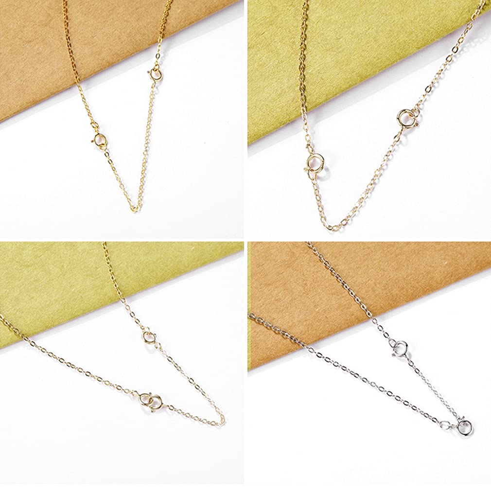 200 Stück Kettenverlängerungen für Schmuckherstellung, Armband gedrehte Kettenverlängerungskette für Schmuckherstellung, Halsketten, Armbänder, Fußkettchen (Silber und Gold), 70 mm x 4 mm