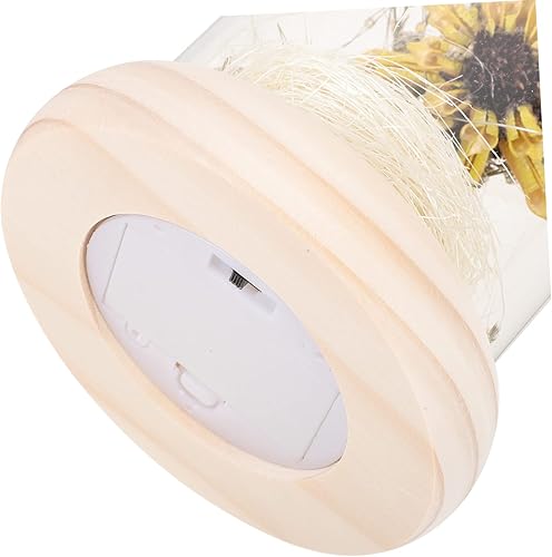 Miniatura 3 de Lámpara de cúpula de cristal, girasol artificial en cristal, decoración de girasol, regalos únicos para el día de la madre, día de San Valentín