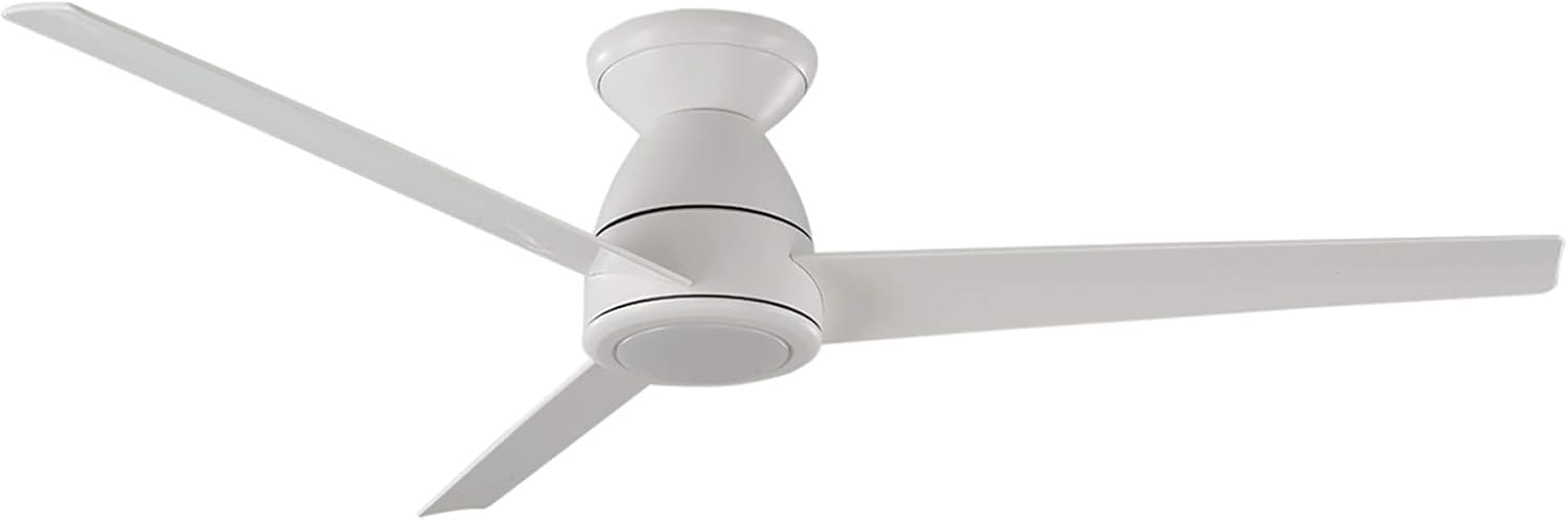 Flash Sale Tip Top Indoor and Outdoor 3-Blade Smart Flush Mount Ceiling Fan 52in Matte White with 3500K LED Light Kit and Remote Control 🛒 Crazy Deals Tip Top Indoor and Outdoor 3-Blade Smart Flush Mount Ceiling Fan 52in Matte White with 3500K LED Light Kit and Remote Control