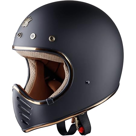 Royal H01 Full Face Motorcycle Helmet - Multi Size & Colors | Retro - Elegant - Unique Design | Classic Style for Adult Women - Men | DOT Approved
