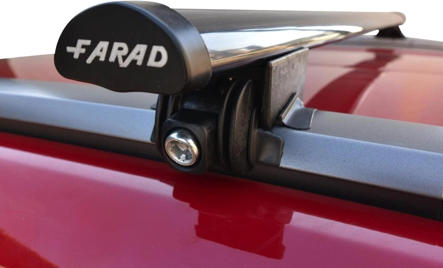 Farad - Barre portatutto New Iron in acciaio con kit compatibile con SKODA KODIAQ 5 porte anno dal 2024 in poi con corrimano basso (railing integrati)