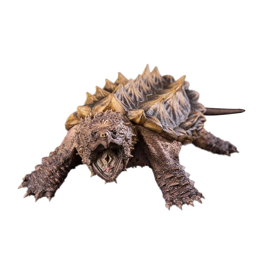 ワニガメ フィギュア Amazon | BACALYSO | the soul of sculptor ワニガメ カメ 口を