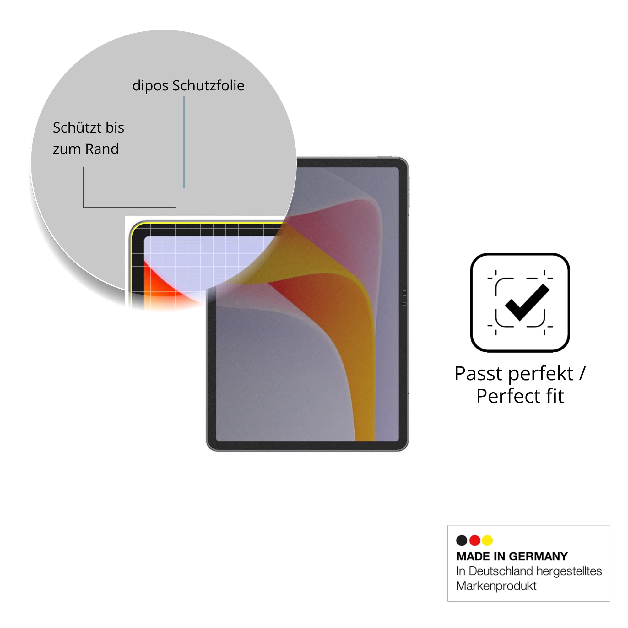dipos Protector de Pantalla Antiespía para Ulefone Tab A12 Pro | Película protectora mate, filtro de privacidad 4 vías, ajuste perfecto, antiarañazos, sin burbujas, autoadhesivo