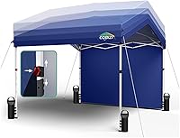 Vista 13 de COBIZI Tienda de campaña emergente de 10x20 con 6 paredes laterales, estructura de tienda de campaña de 10x20 mejorada con 3 alturas ajustables