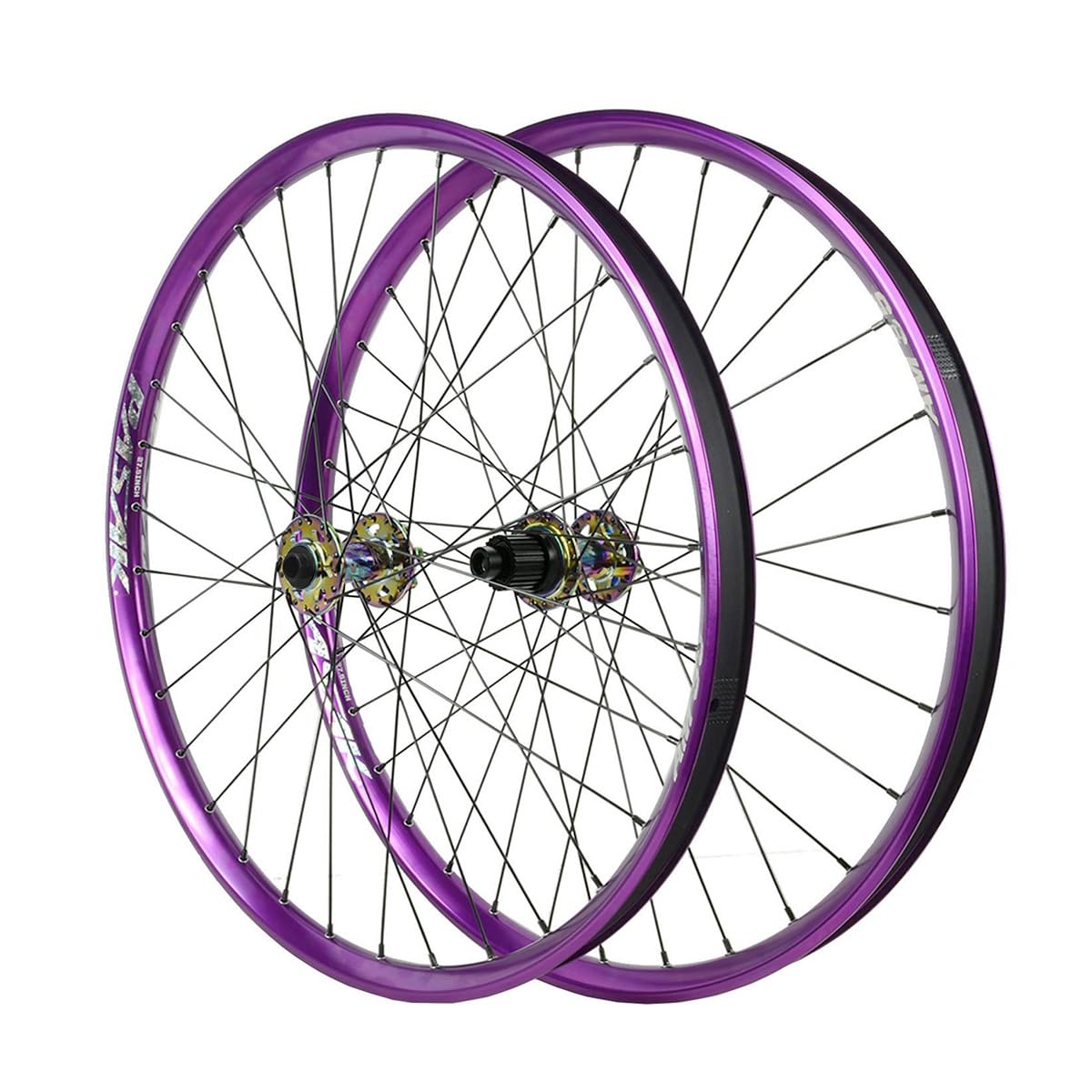 26"/27.5"/29" Perno Passante Set Di Ruote For Mountain Bike 12*100/12*142mm | Adatto A Pneumatici 1,75-2,8", Freno A Disco, 120 Scatti, Cerchio 32H, MS Mozzo, For Cassette A 12 Velocità