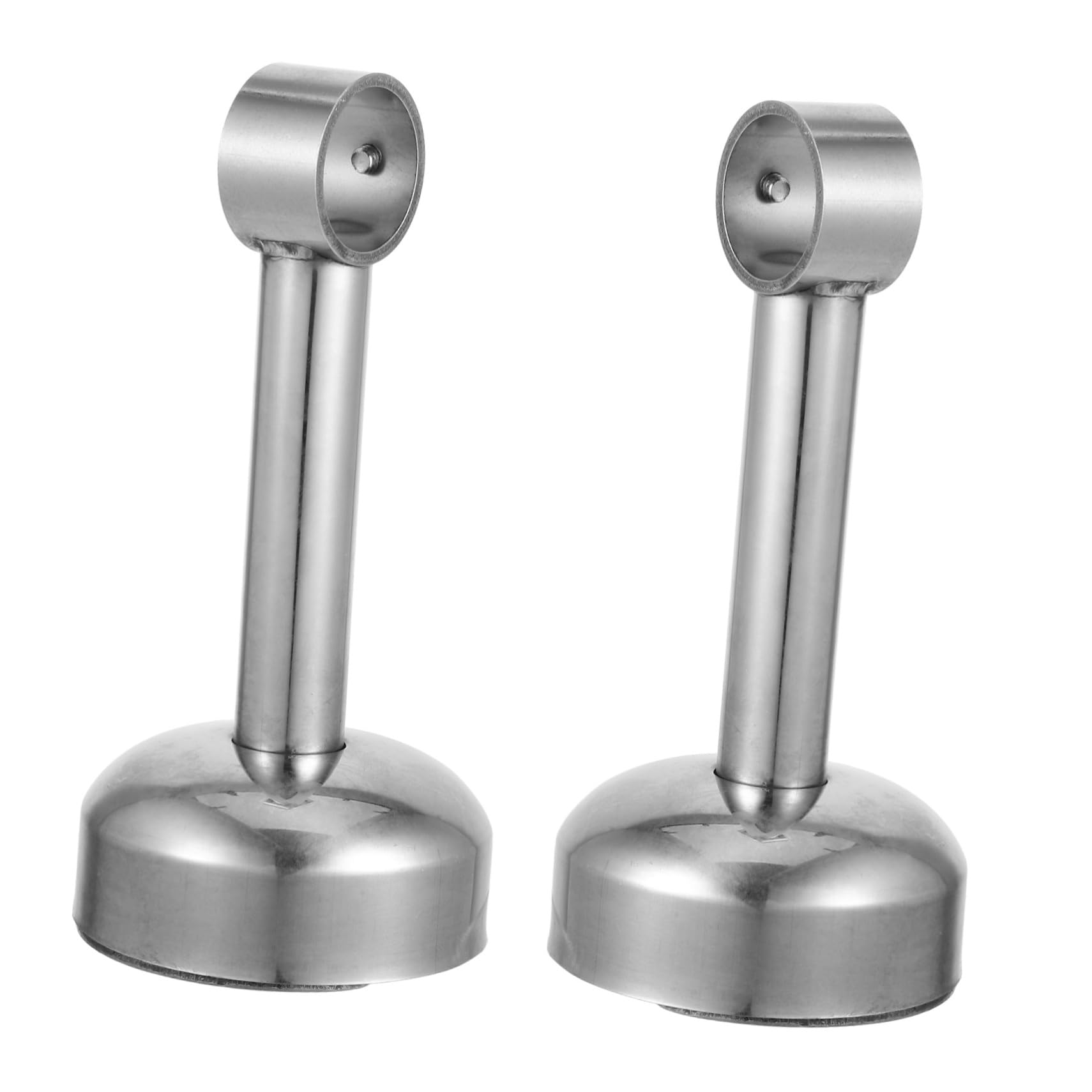 ARTIBETTER 2pcs Stainless Steel Closet Rod Bracket Durable Holder for Wardrobe Pipe Support Compact Design for Versatile Use Clothing Storage for Closet Organization